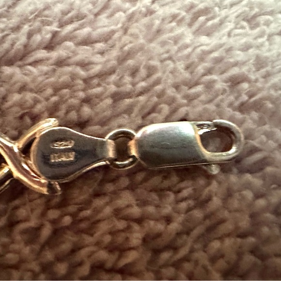 Sterling Silver Round Dome Link Bracelet - Picture 5 of 6